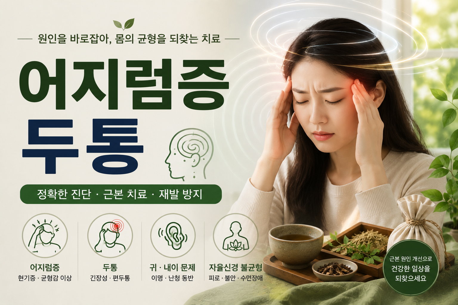 어지럼증두통 — 원인과 치료 안내