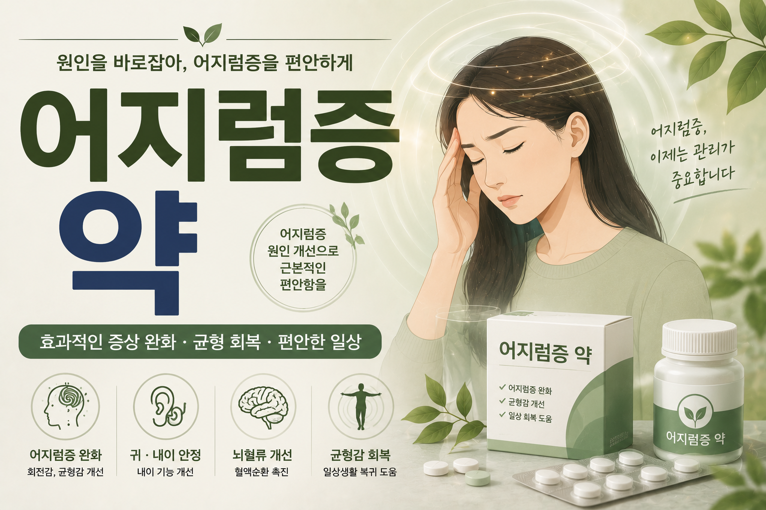 어지럼증 약 — 원인별 한방 처방 안내