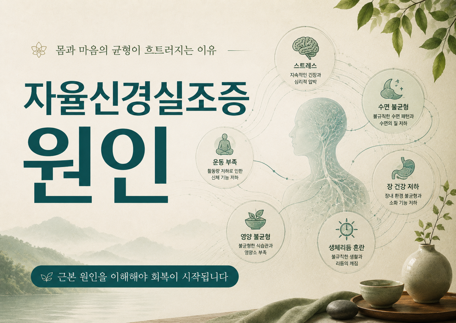 자율신경실조증 원인 스트레스 하나로만 설명하기 어려운 이유